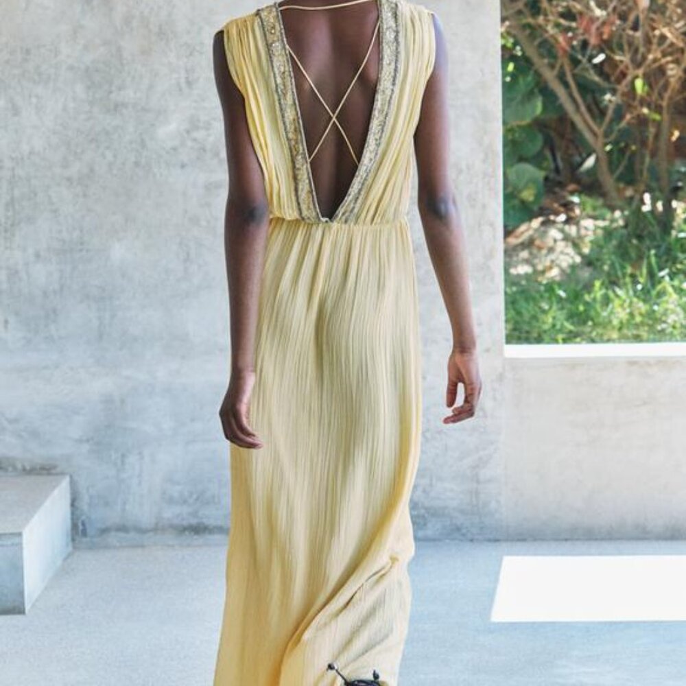 ZARA EMBROIDERED BEADED DRESS ZW COLLECTION - Picture 8 of 11
